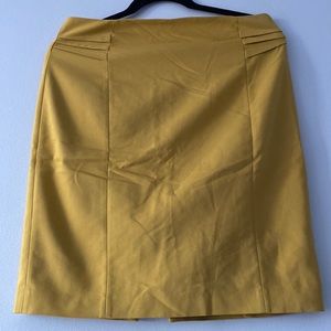 Express mustard yellow pencil skirt size 10